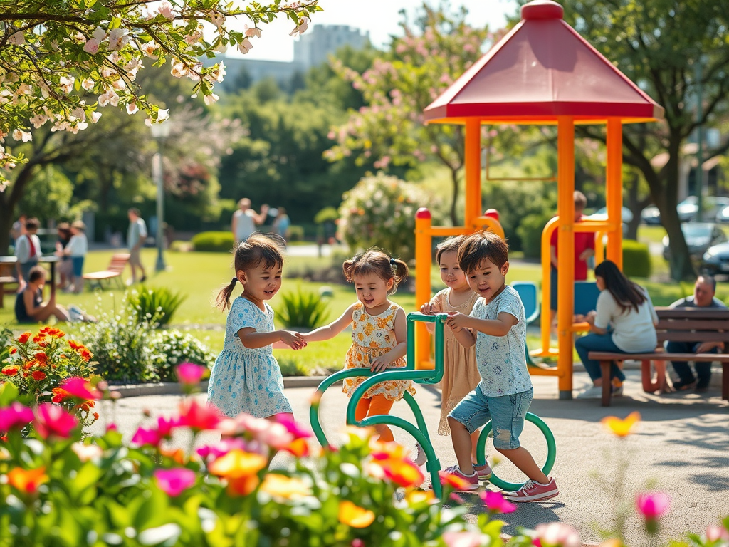 子育てしやすい町屋の公園と支援
